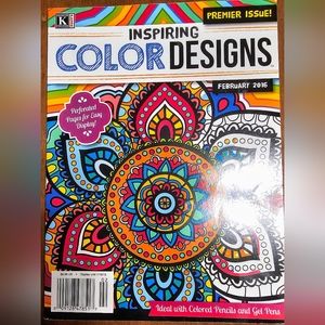 NWOT "COLOR DESIGNS" COLORING BOOK.